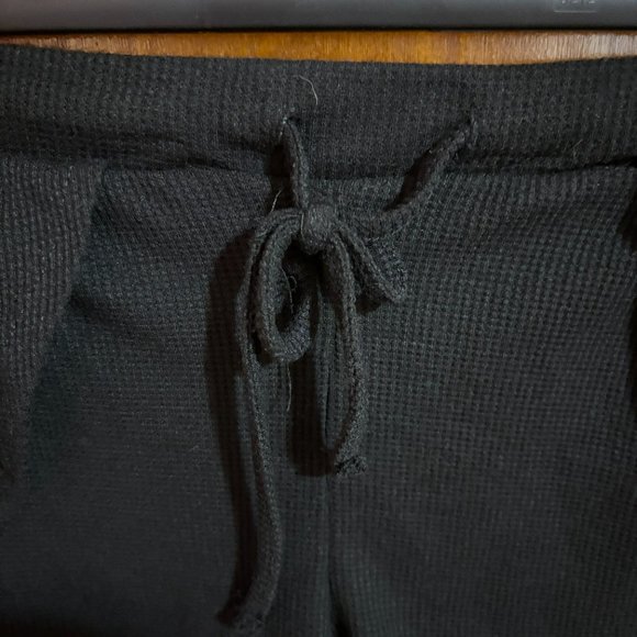 Hot Kiss Black Lounge Shorts with Drawstring SOFT - Picture 4 of 10